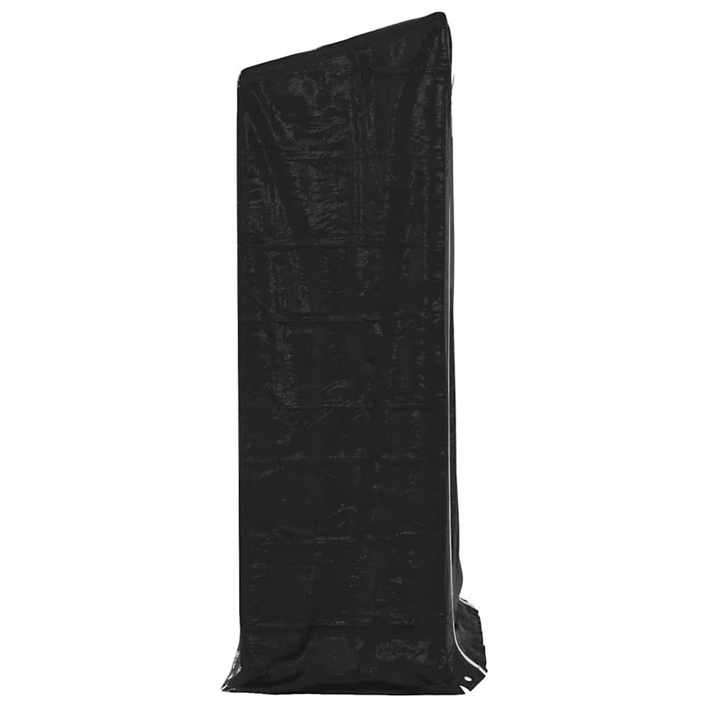 Firewood Storage Rack with Rain Cover 100 x 60 x 200 cm Galvanized Steel