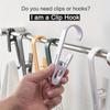 Bathroom Shower Curtain Clips Utility Hooks for Kitchen Towel Rod Wall Mount Hanging Clips Strong Hold 2kg