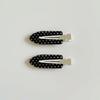 Polka Dot Seamless Hairpin Black White Hair Styling Accessories Cute Acrylic Hair Clips  Daily Wear