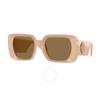 Brown Square Ladies Sunglasses Ve4473u 548973 56