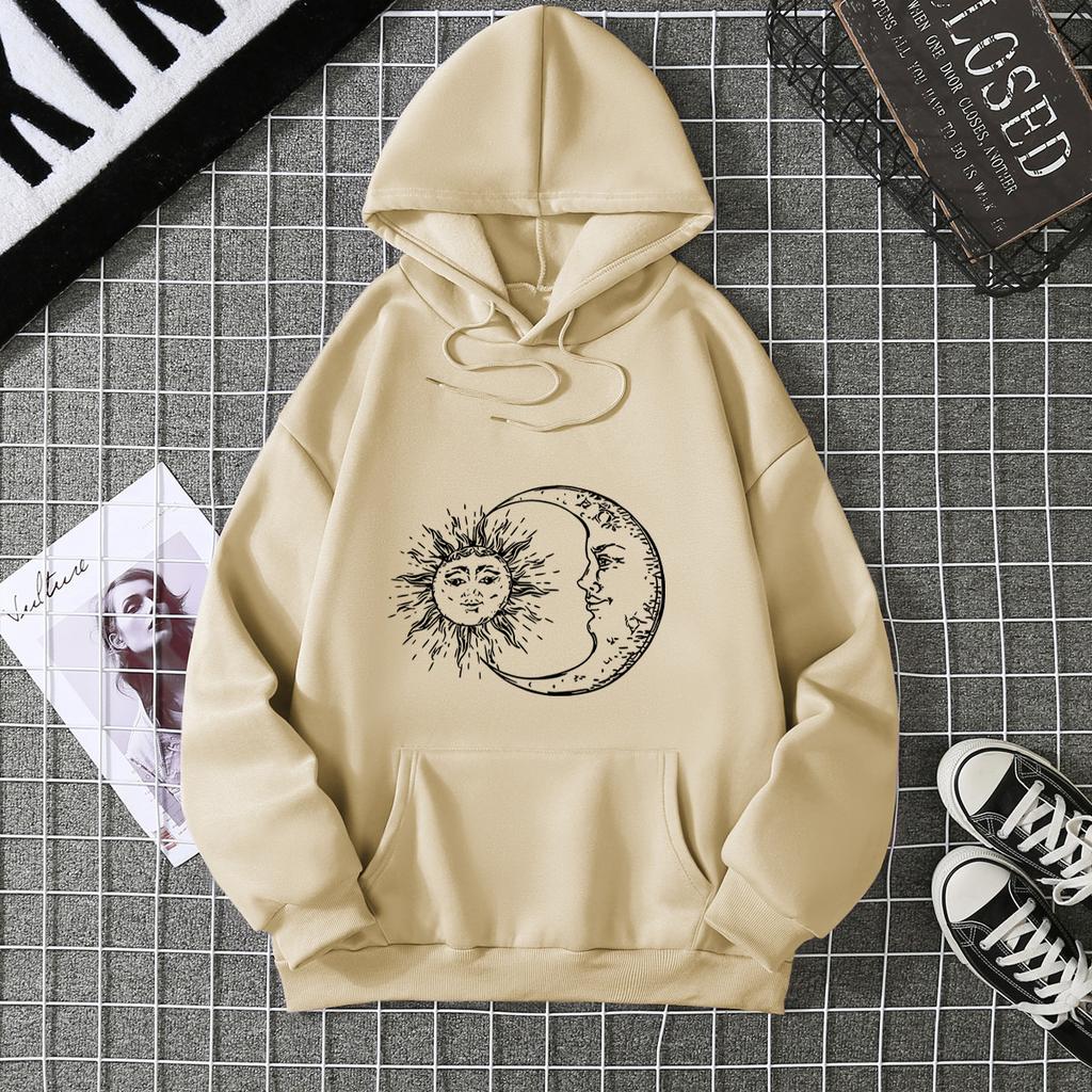 Mingxin cross-border foreign trade pattern women's clothing supply chain new 2026 autumn and winter fleece jacket loose long-sleeved sweater