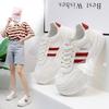 INS белые туфли для студентов, корейский стиль, женская модная летняя новая дышащая повседневная обувь с толстой подошвой, увеличивающая рост, Street Shot 5907