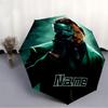 1pc Iron Man Mask Custom Name Automatic Folding Umbrella, Durable Plastic & Iron, Lightweight for Outdoor Daily Use  S1230003