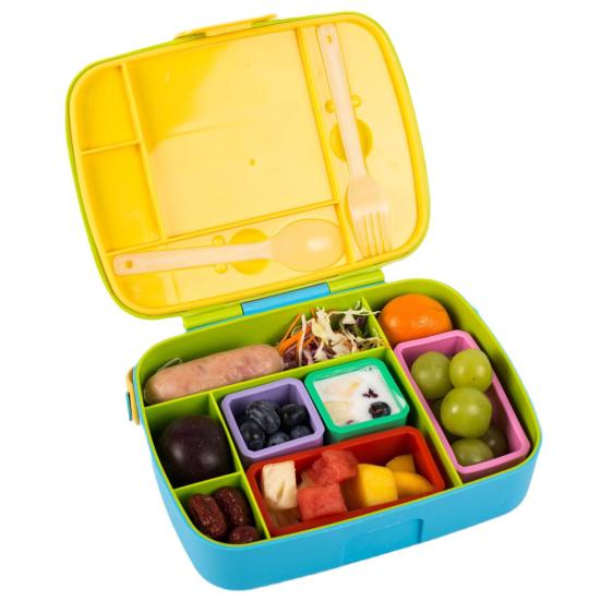 Lunch Box Salad Dressing Containers Reusable BPA-Free Leak-proof with Lid Microwave-safe Silicone Containers