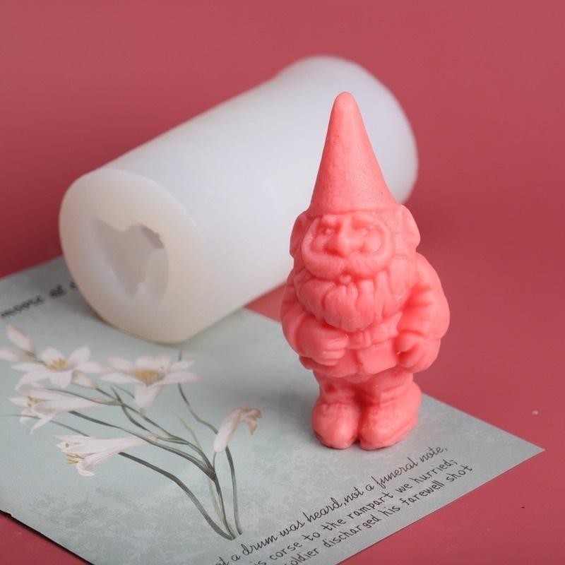 Творческий Санта-Клаус Романтическая ароматизированная свеча Силиконовая форма Ароматизированная свеча Моделирование воск