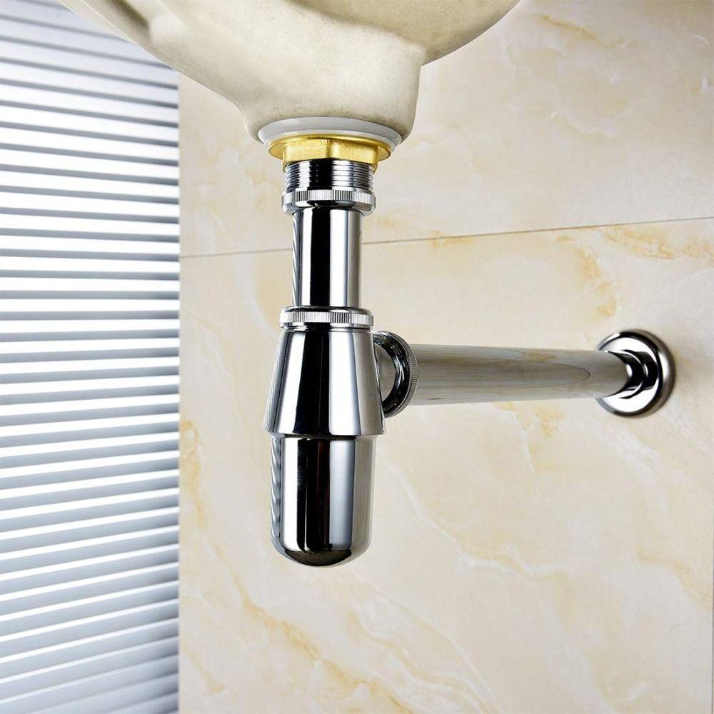 Цинк Цинк Цинковый сплав Сифон для бутылки Дезодорирующий тип Регулируемая высота Сифон для раковины Сливной комплект Раковина