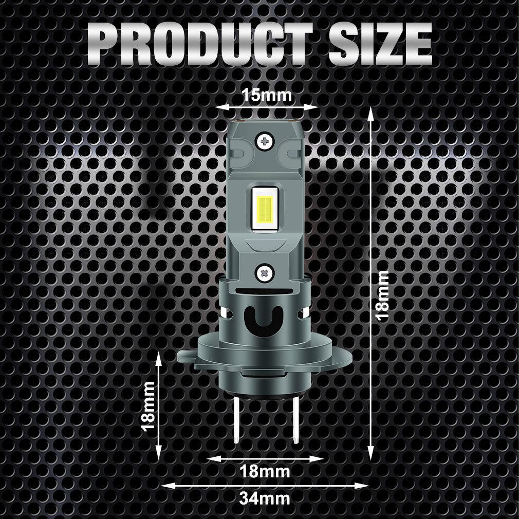 2 шт. 20000 лм H7 светодиодные лампы для фар 60 Вт мини беспроводные CSP автомобильные фары с вентилятором авто диодные лампы H7 турбо светодиодные автомобильные огни Canbus 12 В 6500 К белый