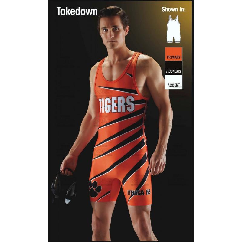 Mens Compression Wrestling Singlet Gym Workout Suit Quick-Dry Breathable Athletic Training Gear Summer Sports