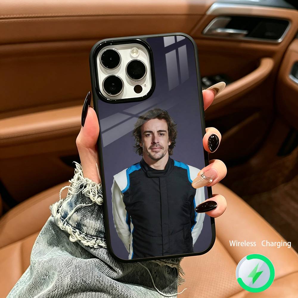 Испания- F-Фернандо А-Алонсо FA Для IPhone17 16 15 14 13 12 11 Plus Pro Max Plus Беспроводная зарядка Чехол для телефона