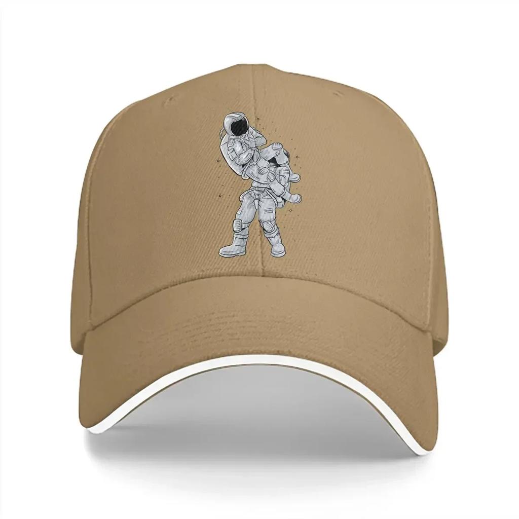 Pure Color Dad Hats Astronaut Galactic Flying Armbars Classic Womens Hat Sun Visor Caps Jiu Jitsu BJJ Peaked Cap