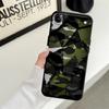 Мягкий чехол-бампер с камуфляжным рисунком для iPhone 11 15 Plus 17 16 Pro Max 12 SE 13 Mini 14 17Air X XS XR 7 8