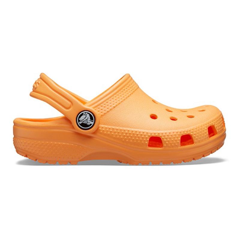 Crocs Классические клоги Пляжные Детские Сандалии с Отверстиями Медовая Дыня Оранжевый Детский Стиль