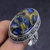 Natural Copper Sodalite Gemstone 925 Sterling Silver Jewelry Ring Size 8 K2Y51
