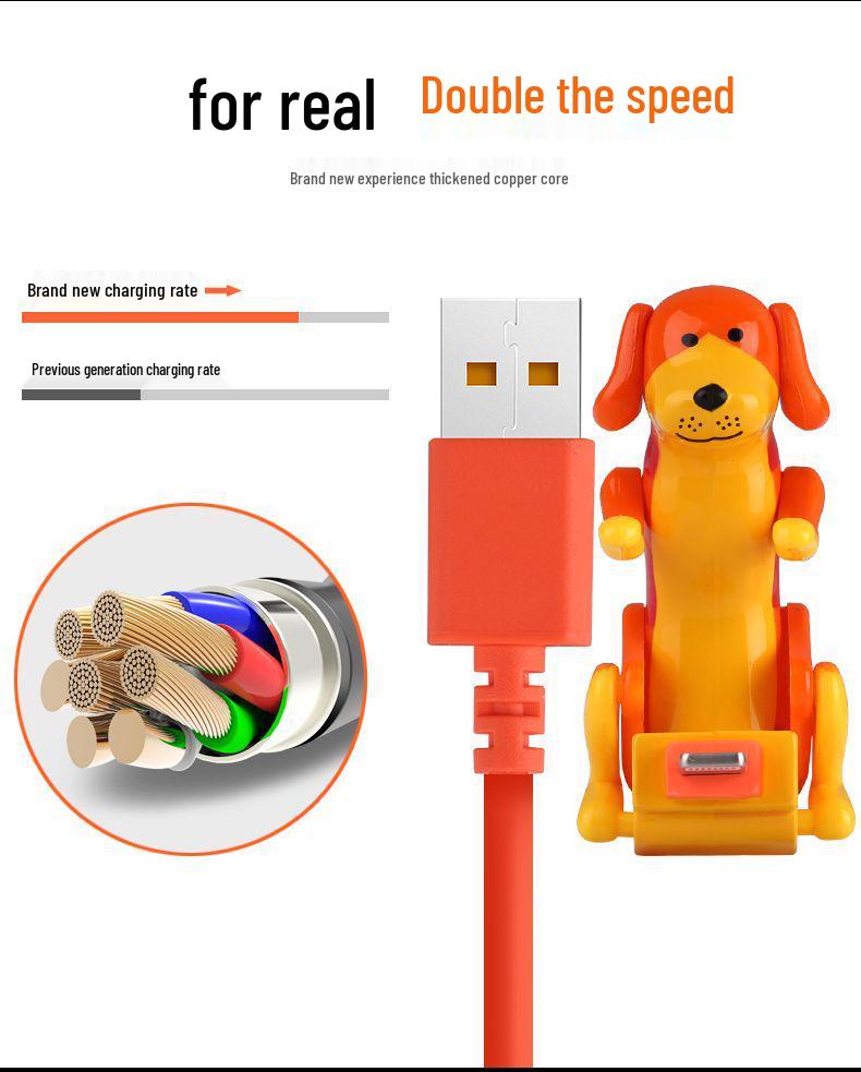 Креативный спортивный кабель для зарядки щенка Rogue Dog для мобильных телефонов