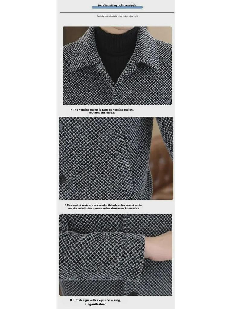 Мужская куртка из золотистого норкового бархата - модное короткое шерстяное пальто на осень/зиму