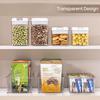 Four-Compartment Desktop Organizer Storage Box Removable Dividers Clear Storage Box