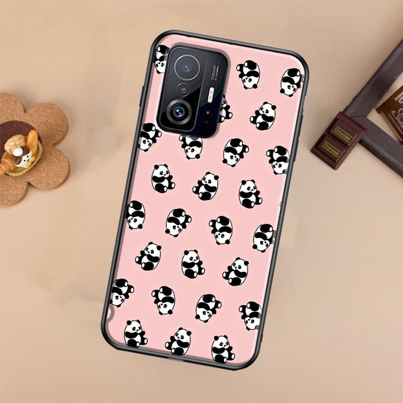 Милый панда Чехол для телефона POCO X5 X4 X3 F5 Pro M4 M5s F3 F4 GT C40 Для Xiaomi 12T 11T 13 Pro 12 Lite