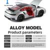 Оригинальная лицензионная модель суперкара Porsche 911 TURBO S в масштабе 1/24 с витриной Коллекционная миниатюрная модель автомобиля Металлическая игрушка Транспортное средство Хобби