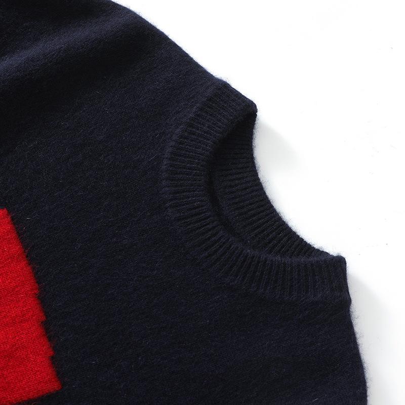 Lekasha Cashmere Round Neck Jacquard Knit Sweater - New Autumn/Winter Style