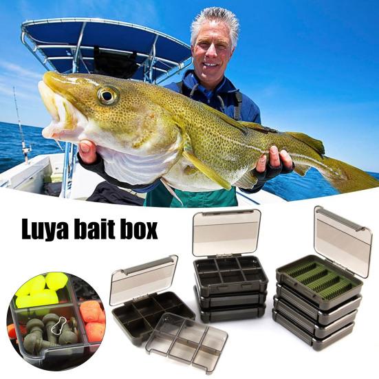 Ящик для хранения рыболовных приманок с несколькими отделениями Компактный дизайн Маленький размер для рыбалки