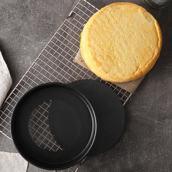 8-дюймовая форма для торта из углеродистой стали с антипригарным покрытием, пищевая, легкосъемная, шифоновая форма для выпечки тортов, которую можно мыть в посудомоечной машине, круглая форма для торта, кухонные гаджеты