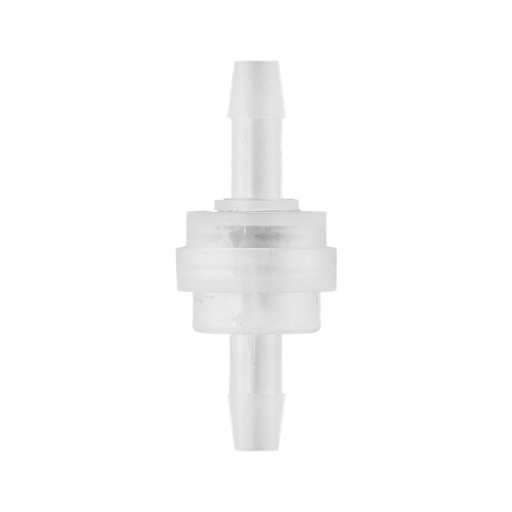 Пластиковый односторонний обратный клапан 3-12 мм для масла, газа, воды Белый клапан