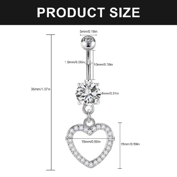 Модные серебряные кольца для пирсинга пупка для женщин, циркониевые подвески для пупка, ювелирные изделия для пирсинга тела, для вечеринок