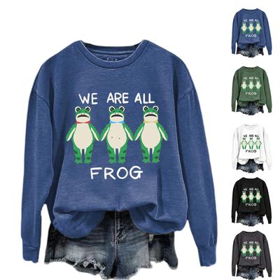 Женские модные повседневные универсальные свитшоты с длинным рукавом и круглым вырезом