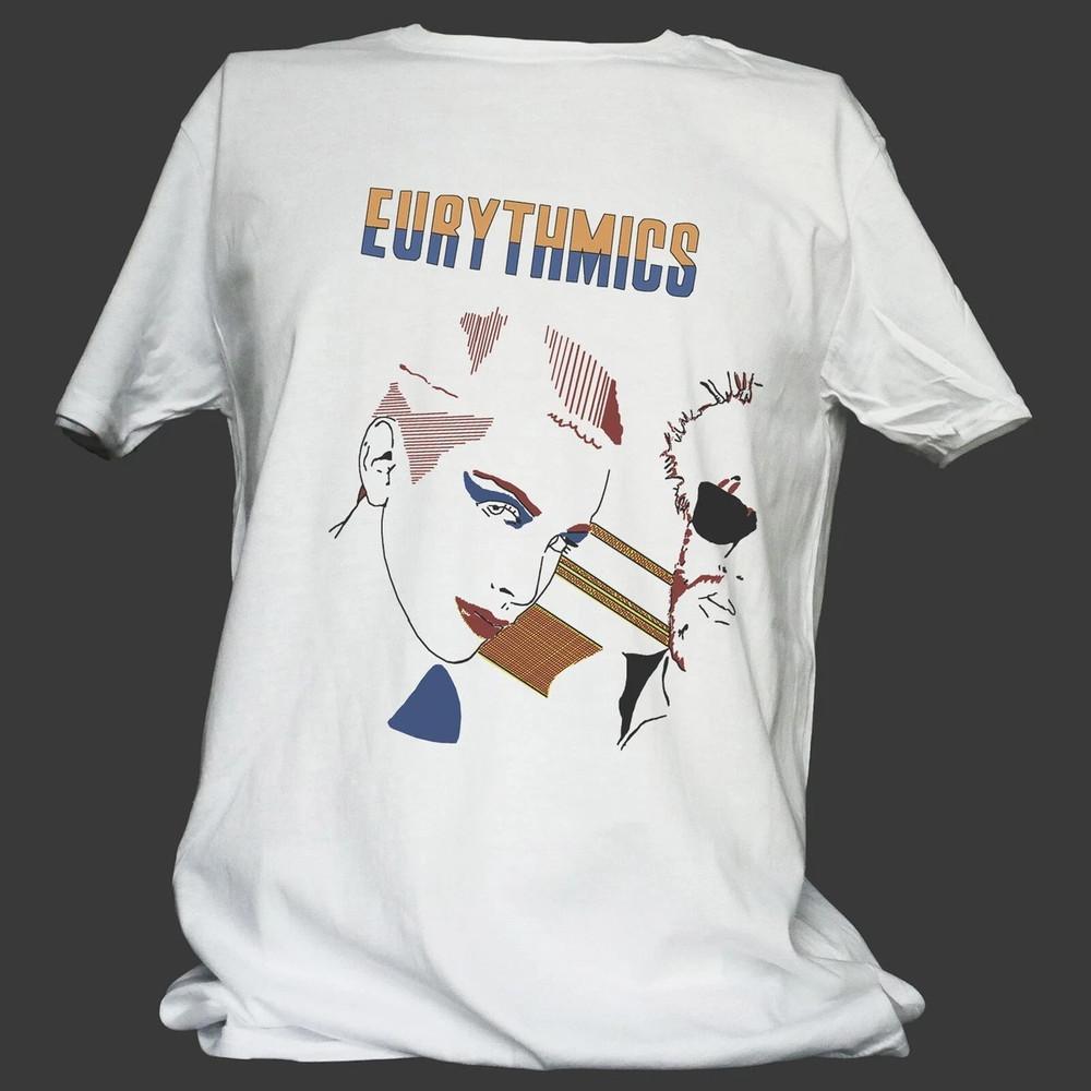 NEW EURYTHMICS Band Album T Shirt S-5XL Cotton White For Fans EN789 Unisex T-Shirt