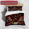 3pcs Duvet Cover Set (1*Duvet Cover + 2*Pillowcase, Without Core), Custom Name The Evil Dead Pattern Bedding Set, Home Bedroom Decor Gift