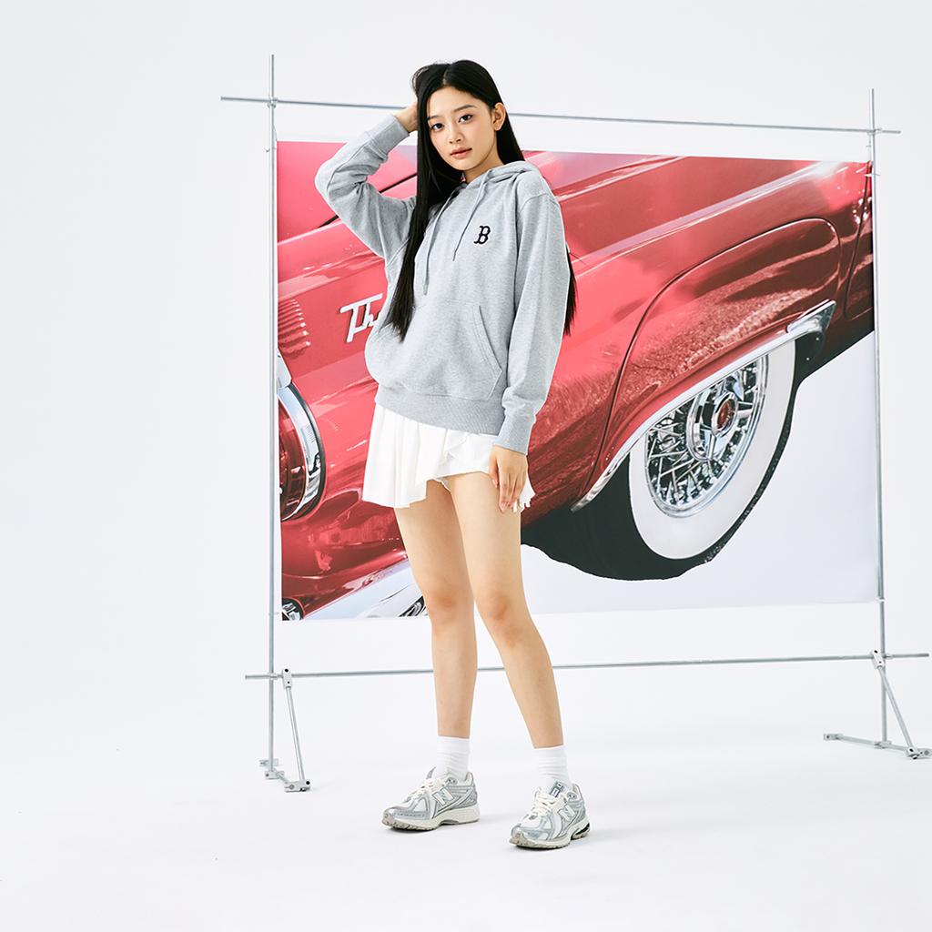 Новая коллекция MLB MONOGRAM Толстовка унисекс Boston Red Sox 24FW Вересково-серая 3AHDM0144-43MGS