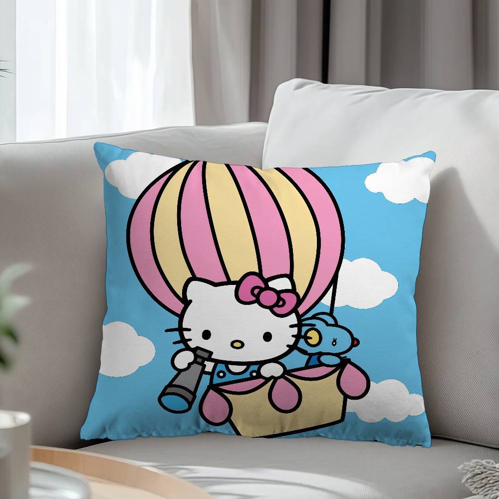 Hello Kt-T Pillow Anime Pillow Sofa Bed Head Pillow Cover Cushion Cover 45X45 Cm Fashion