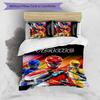 3pcs Mighty Morphin Power Rangers1 Cover Set - Personalized Name, HD Printed Bedding with 1 Cover and 2 Pillowcases - Perfect for Home Decor, Ea