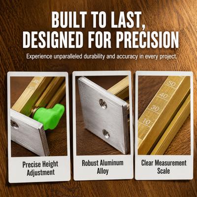 Adjustable Cabinet Door Mounting Jig Quick Lifting Gap Measuring Ruler  Cabinet Installation