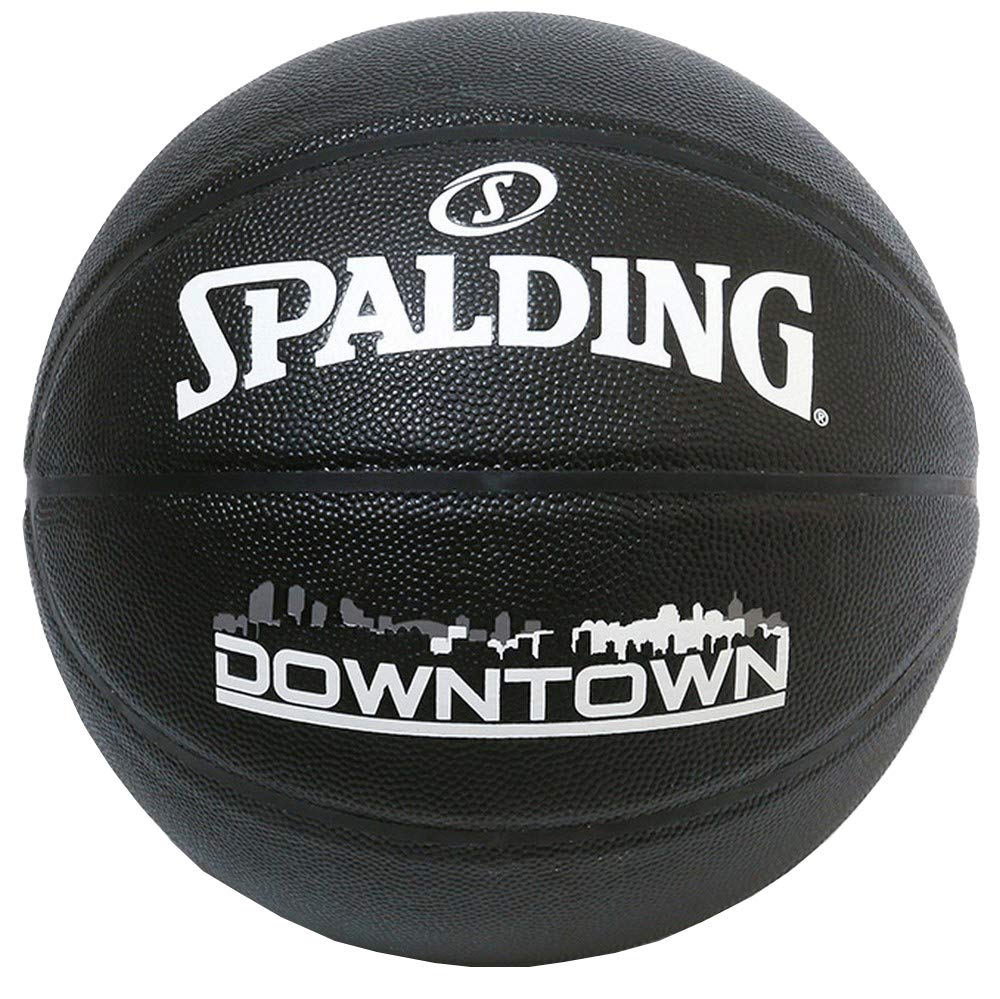 Spalding Basketball Downtown PU Composite Black Size 5 Basketball Basket 76-587J 76-587J