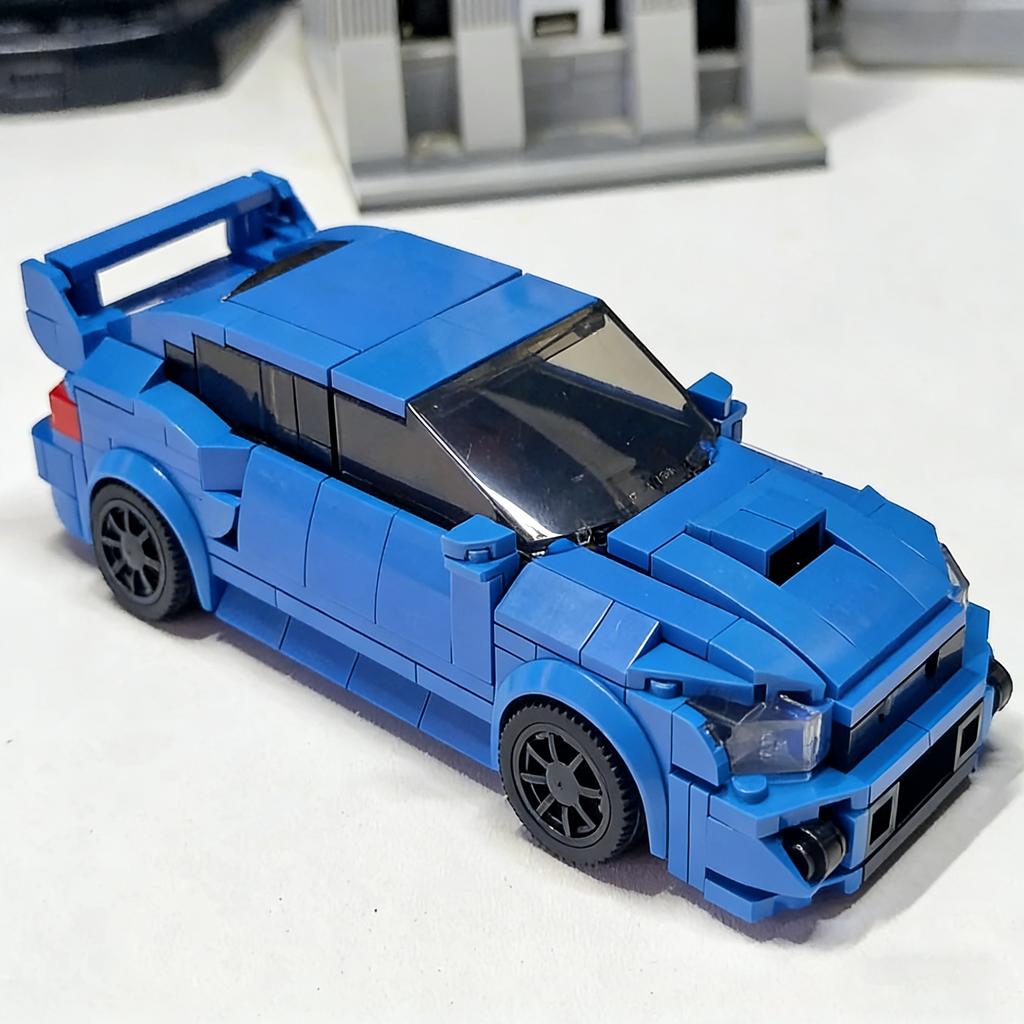 300Pcs Moc Technical Car Speed Blue Supercar Bricks Model Racing Car  Building Blocks Toys For Gifts Toy City Car