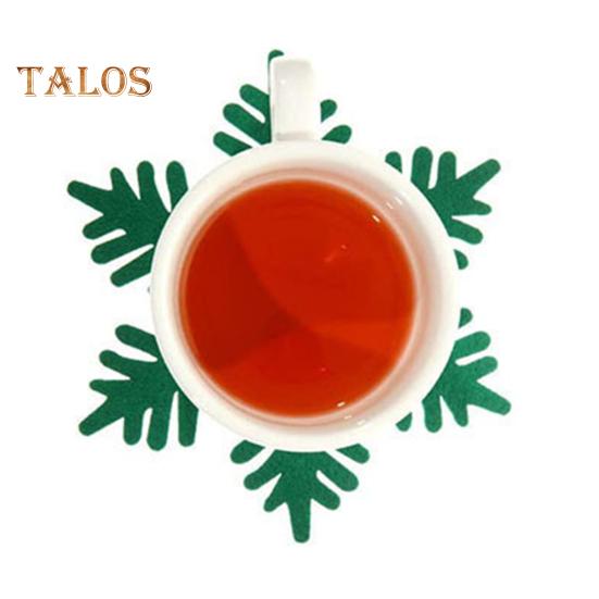 2 шт., рождественские подставки для столовых приборов, прочные многоразовые подставки в форме снежинок для праздничных украшений для обеденного стола