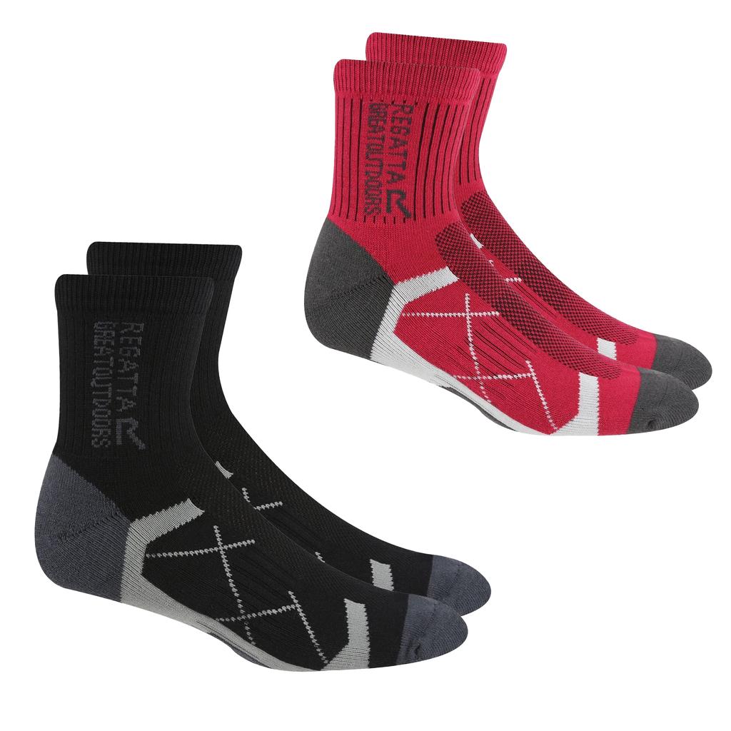 Regatta Womens/Ladies Outdoor Boot Socks (Pack of 2)