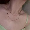 Simple Crystal Crystal Clavicle Chain Colored Stone Choker Necklaces  Jewelry Gift