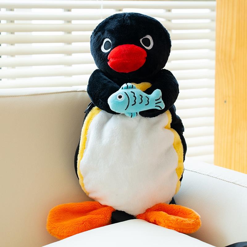 Высококачественный плюшевый рюкзак для куклы из мультфильма «Пингвин», сумка для стакана воды для мальчиков и девочек, рождественский подарок