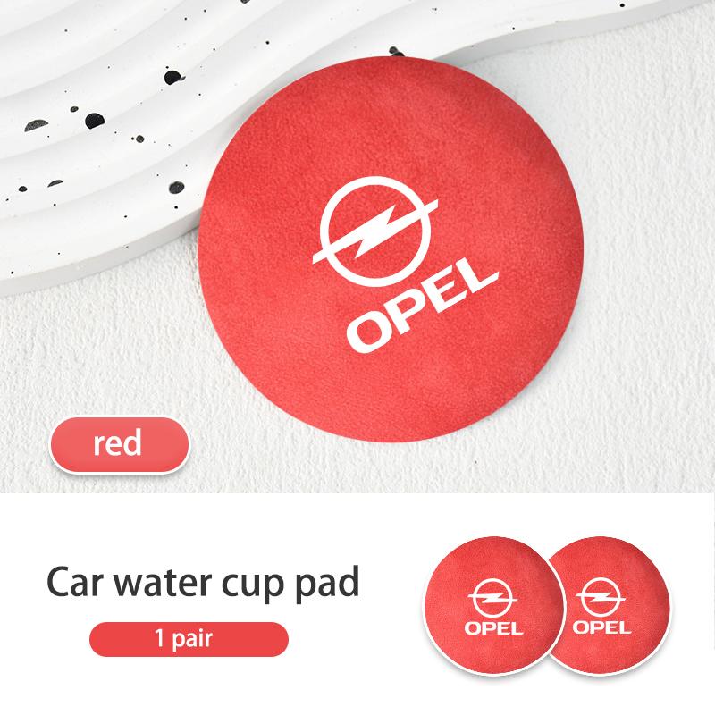 2pcs Car Cup Coaster High Quality Colorful Non Slip Pad Parts for Opel Corsa Astra H G J Insignia Vectra Zafira Meriva JL4