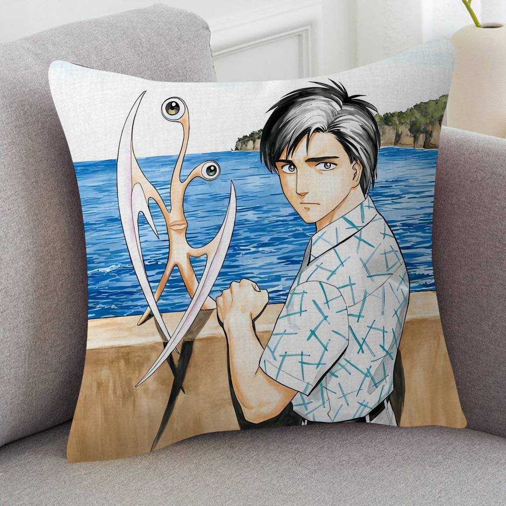 Anime Parasyte Cute Cartoon Two-dimensional Pillowcase Bedroom Sofa Cushion Cover Nap Pillow Cover