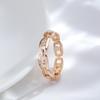Classic Chain Design Zircon Finger Rings for Women Fashion Daily Jewelry Gifts