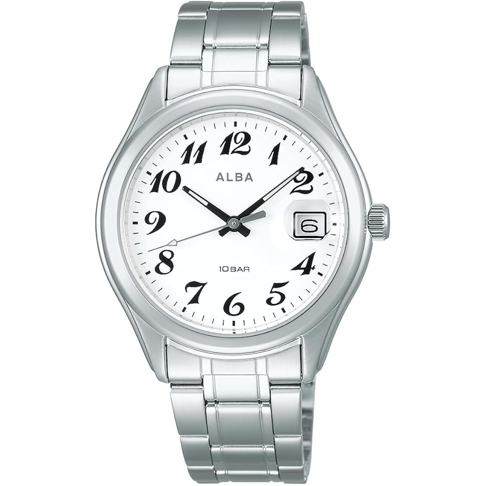 Seiko Alba Standard Men's Watch AEFJ408 Analog Design Stainless Steel Case Water Resistant