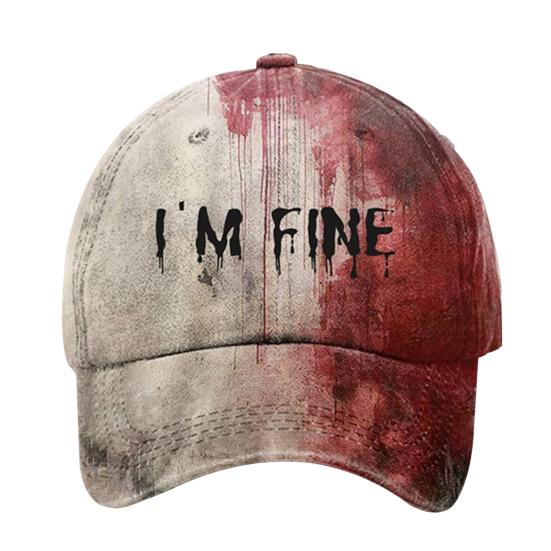 Темное пятно крови Унисекс бейсболка Дышащая шляпа для защиты от солнца Шляпа в стиле Хэллоуина Бейсболка с изогнутым козырьком