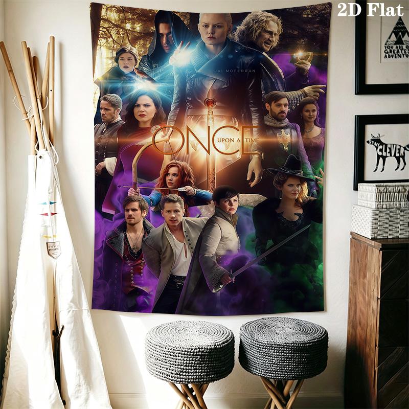 Once Upon Time Magic Unveiled Tapestry Background Cloth Fashion Print Soft Wall Decoration Background Cloth