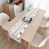 2pcs Christmas Table Flag Table Towel Linen Fabric Nordic Holiday Gifts TV Cabinet Bed Flag Cover Cloth