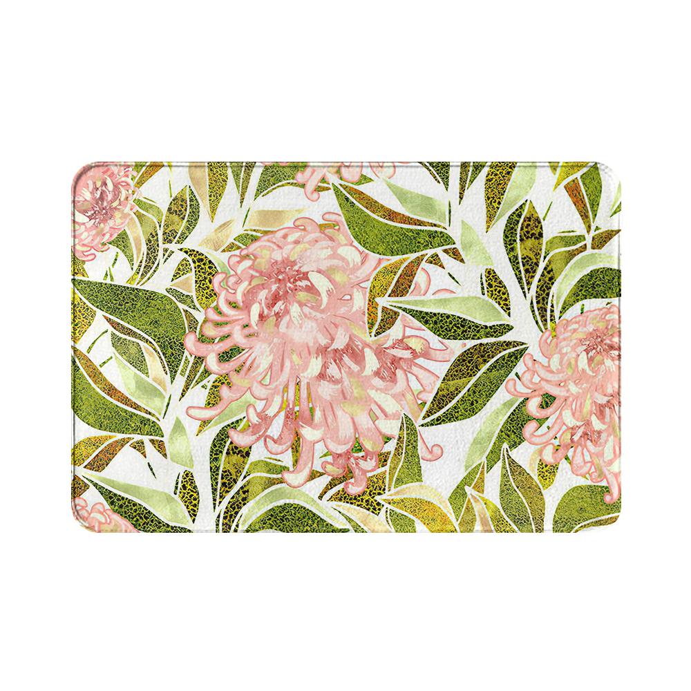 Дверной коврик, нескользящий напольный коврик, домашний ковер, коридор, ванная комната, кухня, дверной коврик, красивый цветочный коврик для крыльца