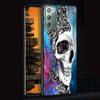 Чехол-бабочка в стиле ретро с черепом для Samsung Galaxy Note 20 Ultra 10 Lite 9 8 A53 A52 S23 S22 S21 S20 Plus, силиконовый черный чехол для телефона
