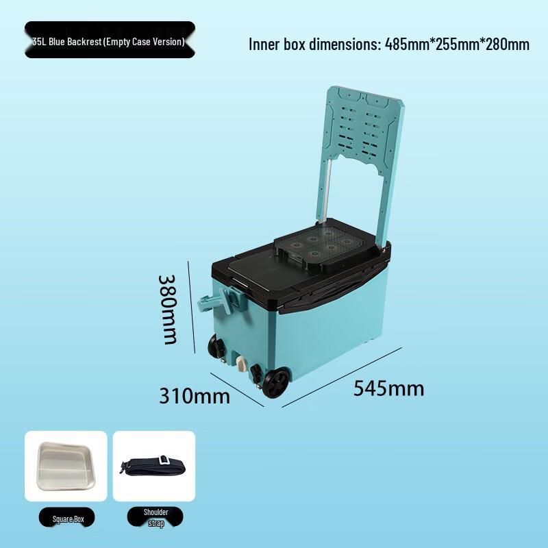 Wingning 35L Многофункциональный утепленный рыболовный ящик с держателями для удилищ